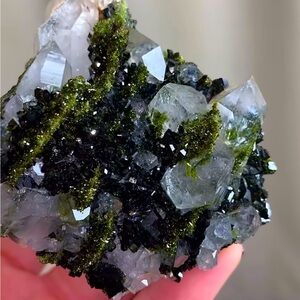 Forest Epidote with Quartz